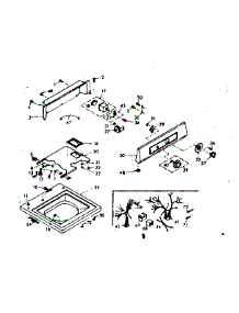 Top And Console parts for Kenmore Washer 110.6805560 (1106805560, 110 6805560) from AppliancePartsPros.com