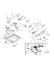 Top And Console parts for Kenmore Washer 110.6805700 (1106805700, 110 6805700) from AppliancePartsPros.com
