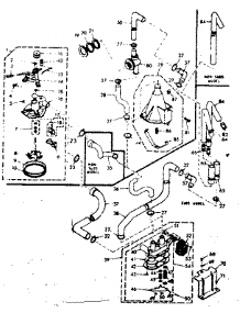 Water System parts for Kenmore Washer 110.6805700 (1106805700, 110 6805700) from AppliancePartsPros.com