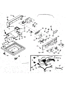 Top And Console Assembly parts for Kenmore Washer 110.6805712 (1106805712, 110 6805712) from AppliancePartsPros.com
