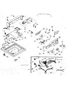 Top And Console Assembly parts for Kenmore Washer 110.6805760 (1106805760, 110 6805760) from AppliancePartsPros.com