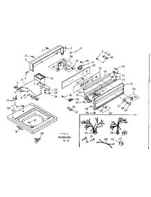 Top And Console Assembly parts for Kenmore Washer 110.6805850 (1106805850, 110 6805850) from AppliancePartsPros.com