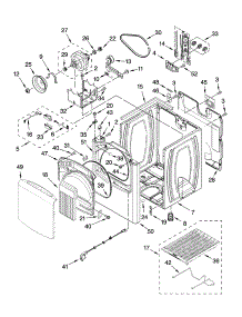 Cabinet Parts parts for Kenmore Dryer 110.68062800 (11068062800, 110 68062800) from AppliancePartsPros.com