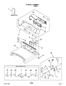 Top And Console Parts parts for Kenmore Dryer 110.68062801 (11068062801, 110 68062801) from AppliancePartsPros.com