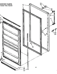 Freezer Door Parts parts for Kenmore Freezer 106.726530 (106726530, 106 726530) from AppliancePartsPros.com