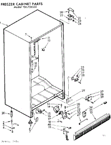 Cabinet Parts parts for Kenmore Freezer 106.726532 (106726532, 106 726532) from AppliancePartsPros.com
