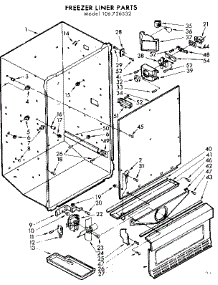 Liner Parts parts for Kenmore Freezer 106.726532 (106726532, 106 726532) from AppliancePartsPros.com