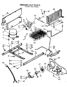 Unit Parts parts for Kenmore Freezer 106.726532 (106726532, 106 726532) from AppliancePartsPros.com