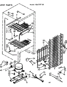 Unit Parts parts for Kenmore Freezer 106.727130 (106727130, 106 727130) from AppliancePartsPros.com
