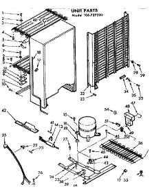 Unit Parts parts for Kenmore Freezer 106.727220 (106727220, 106 727220) from AppliancePartsPros.com