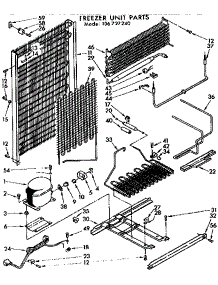 Unit Parts parts for Kenmore Freezer 106.727240 (106727240, 106 727240) from AppliancePartsPros.com