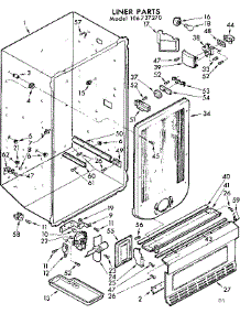 Liner Parts parts for Kenmore Freezer 106.727270 (106727270, 106 727270) from AppliancePartsPros.com
