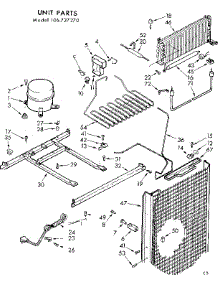 Unit Parts parts for Kenmore Freezer 106.727270 (106727270, 106 727270) from AppliancePartsPros.com