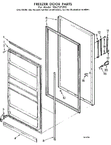 Door Parts parts for Kenmore Freezer 106.727290 (106727290, 106 727290) from AppliancePartsPros.com