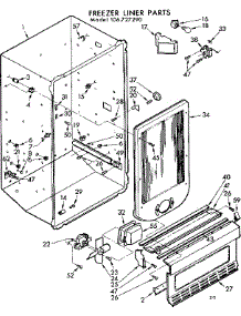 Liner Parts parts for Kenmore Freezer 106.727290 (106727290, 106 727290) from AppliancePartsPros.com