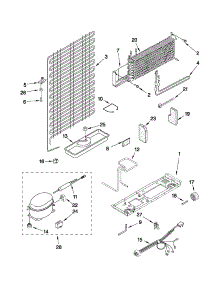 Unit Parts parts for Kenmore Refrigerator 106.72729110 (10672729110, 106 72729110) from AppliancePartsPros.com
