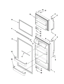 Door Parts parts for Kenmore Refrigerator 106.72729110 (10672729110, 106 72729110) from AppliancePartsPros.com
