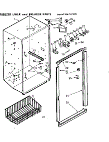 Liner And Breaker Parts parts for Kenmore Freezer 106.727520 (106727520, 106 727520) from AppliancePartsPros.com