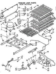 Unit Parts parts for Kenmore Freezer 106.727520 (106727520, 106 727520) from AppliancePartsPros.com