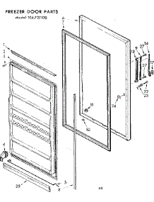 Door Parts parts for Kenmore Freezer 106.727530 (106727530, 106 727530) from AppliancePartsPros.com