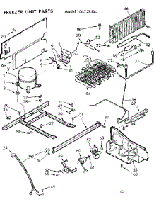 Unit Parts parts for Kenmore Freezer 106.727530 (106727530, 106 727530) from AppliancePartsPros.com