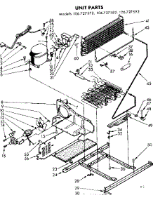 Unit Parts parts for Kenmore Freezer 106.727572 (106727572, 106 727572) from AppliancePartsPros.com