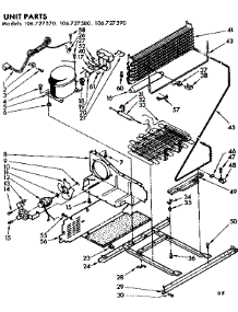 Unit Parts parts for Kenmore Freezer 106.727590 (106727590, 106 727590) from AppliancePartsPros.com