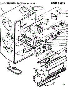 Liner Parts parts for Kenmore Freezer 106.727590 (106727590, 106 727590) from AppliancePartsPros.com