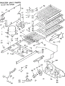 Unit Parts parts for Kenmore Freezer 106.727820 (106727820, 106 727820) from AppliancePartsPros.com