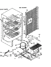 Unit Parts parts for Kenmore Freezer 106.7281610 (1067281610, 106 7281610) from AppliancePartsPros.com