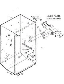 Liner Parts parts for Kenmore Freezer 106.7281630 (1067281630, 106 7281630) from AppliancePartsPros.com