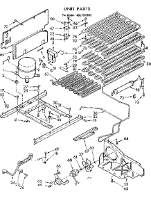 Unit Parts parts for Kenmore Freezer 106.7282030 (1067282030, 106 7282030) from AppliancePartsPros.com