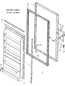 Door Parts parts for Kenmore Freezer 106.7282030 (1067282030, 106 7282030) from AppliancePartsPros.com