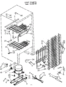 Unit Parts parts for Kenmore Freezer 106.7291230 (1067291230, 106 7291230) from AppliancePartsPros.com