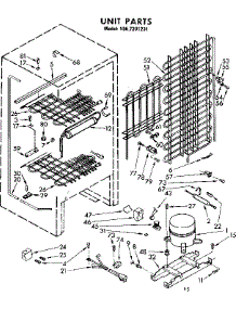 Unit Parts parts for Kenmore Freezer 106.7291231 (1067291231, 106 7291231) from AppliancePartsPros.com