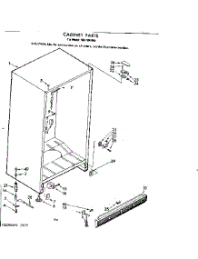 Cabinet Parts parts for Kenmore Freezer 106.7291640 (1067291640, 106 7291640) from AppliancePartsPros.com
