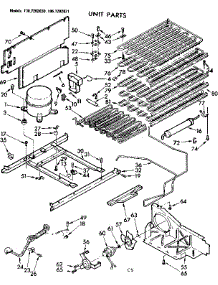 Unit Parts parts for Kenmore Freezer 106.7292030 (1067292030, 106 7292030) from AppliancePartsPros.com