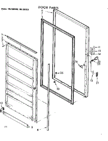 Door Parts parts for Kenmore Freezer 106.7292030 (1067292030, 106 7292030) from AppliancePartsPros.com