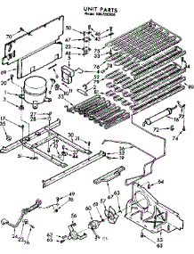 Unit Parts parts for Kenmore Freezer 106.7292050 (1067292050, 106 7292050) from AppliancePartsPros.com