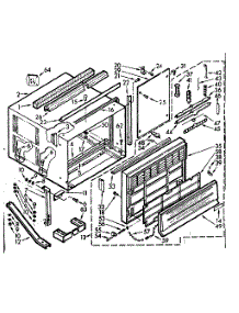 Cabinet Parts parts for Kenmore Heat Pump System 106.72961 (10672961, 106 72961) from AppliancePartsPros.com