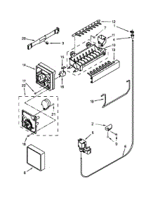 Icemaker Parts parts for Kenmore Refrigerator 106.73002510 (10673002510, 106 73002510) from AppliancePartsPros.com