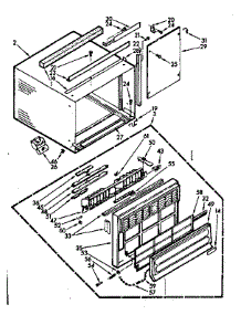 Cabinet Parts parts for Kenmore Heat Pump System 106.73070 (10673070, 106 73070) from AppliancePartsPros.com