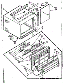 Cabinet Parts parts for Kenmore Heat Pump System 106.73210 (10673210, 106 73210) from AppliancePartsPros.com