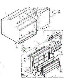 Cabinet Parts parts for Kenmore Heat Pump System 106.73281 (10673281, 106 73281) from AppliancePartsPros.com