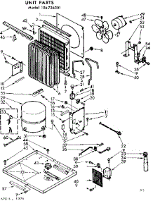 Unit Parts parts for Kenmore Heat Pump System 106.736301 (106736301, 106 736301) from AppliancePartsPros.com