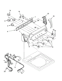 Control Panel Parts parts for Kenmore Washer 110.24934202 (11024934202, 110 24934202) from AppliancePartsPros.com