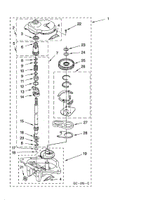 Gearcase Parts parts for Kenmore Washer 110.24946300 (11024946300, 110 24946300) from AppliancePartsPros.com