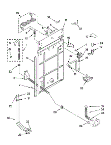 Rear Panel Parts parts for Kenmore Washer 110.24952300 (11024952300, 110 24952300) from AppliancePartsPros.com