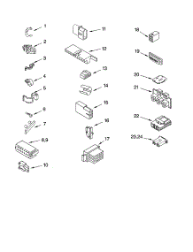 Wiring Harness Parts parts for Kenmore Washer 110.24964300 (11024964300, 110 24964300) from AppliancePartsPros.com