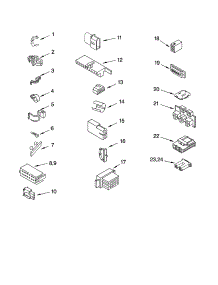 Wiring Harness Parts parts for Kenmore Washer 110.24972300 (11024972300, 110 24972300) from AppliancePartsPros.com